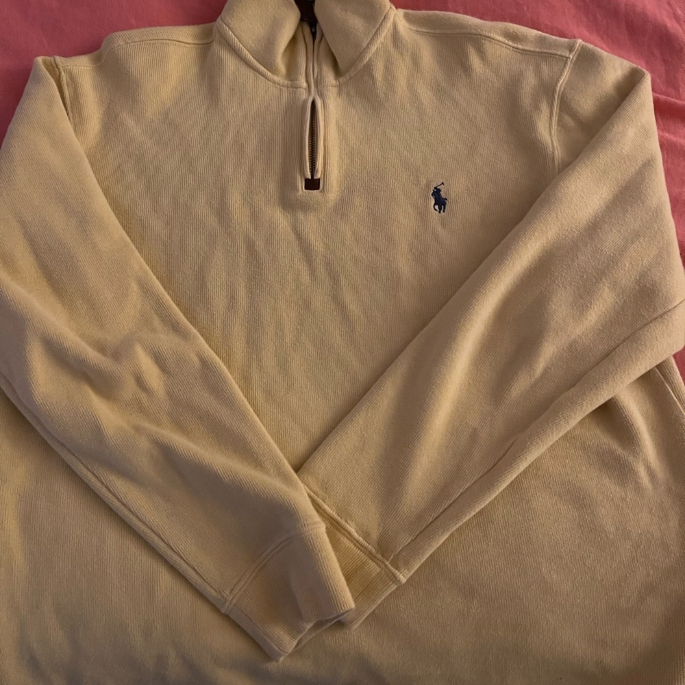 Yellow polo sweater